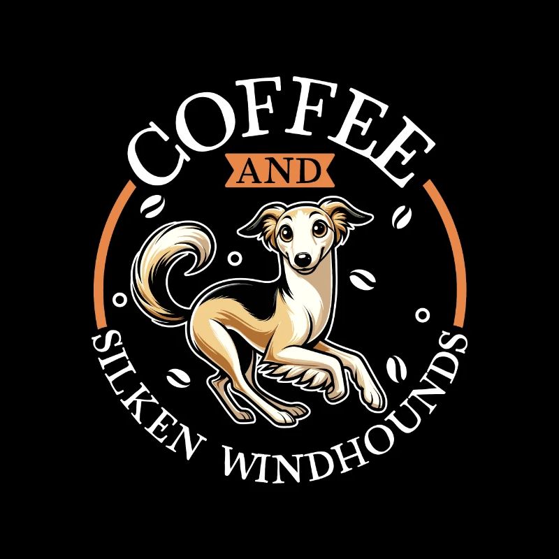 Café et lévrier soyeux