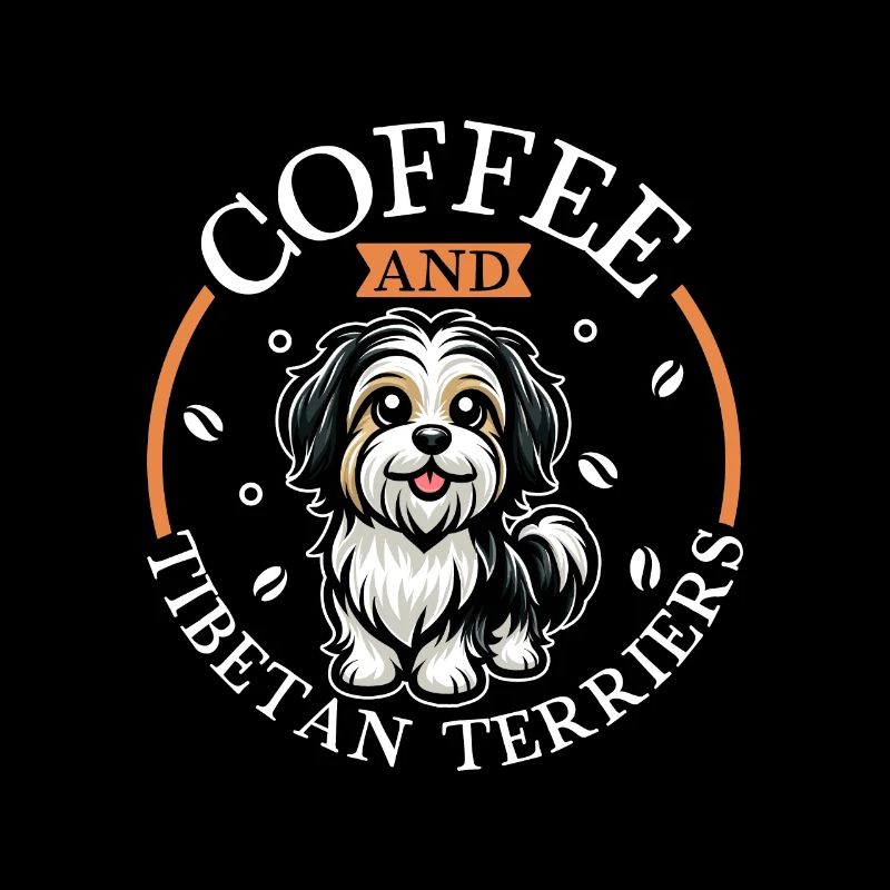 Café et terrier tibétain