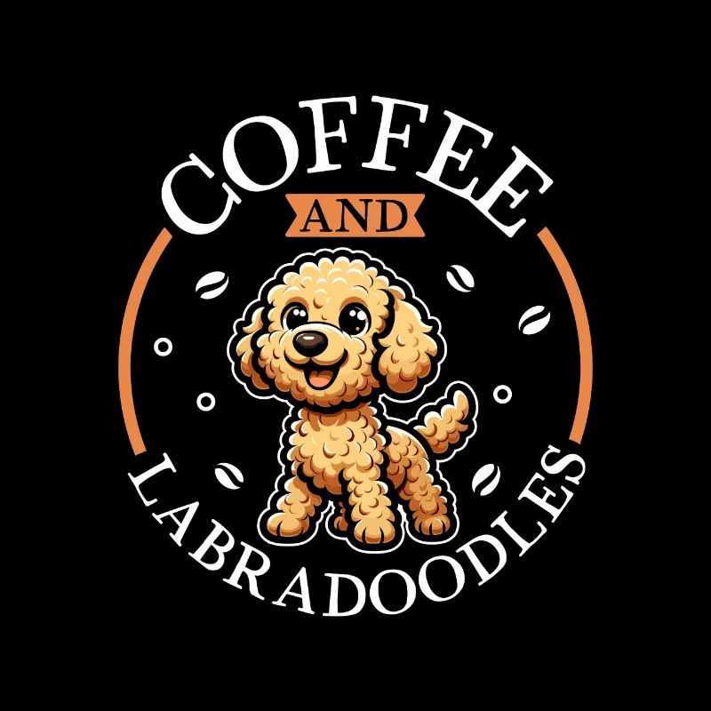 Coffee and Labradoodle