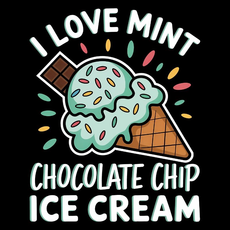 Schoko Minz Eis Spruch Lustiges Minz Eis Geschenk
