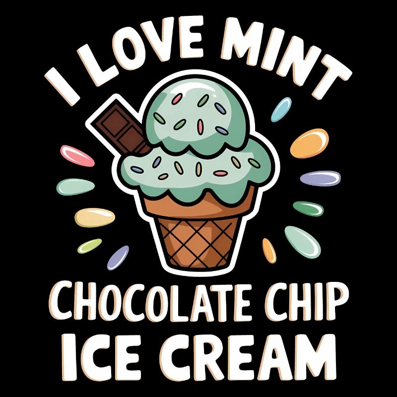 Schoko Minz Eis Spruch Lustiges Minz Eis Geschenk