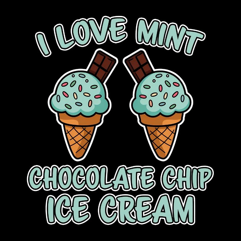Schoko Minz Eis Spruch Lustiges Minz Eis Geschenk