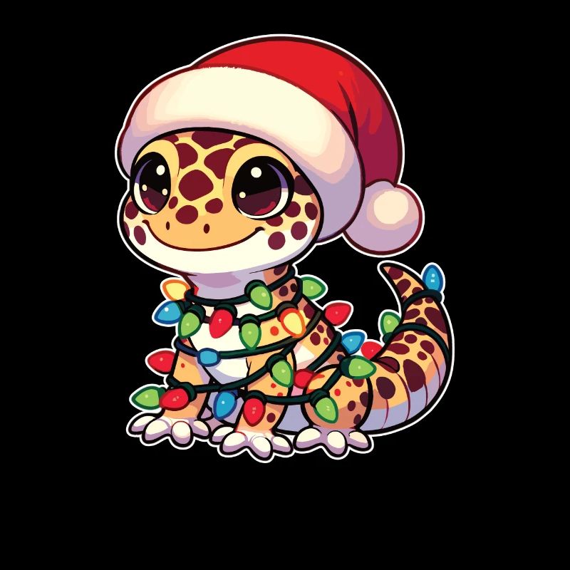 Fées de Noël Gecko léopard