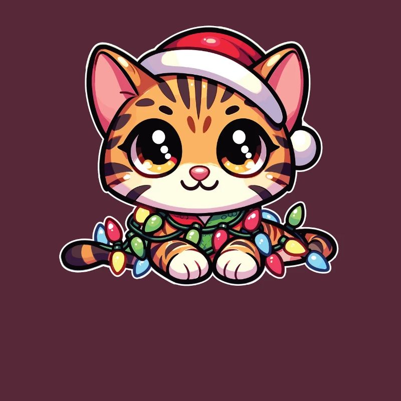 Fées de Noël Bengal Chat