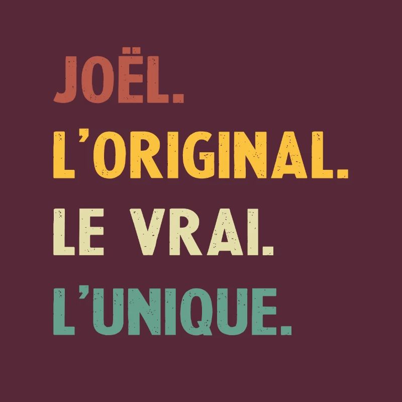 Joel, das Original, das echte Einzigartige,