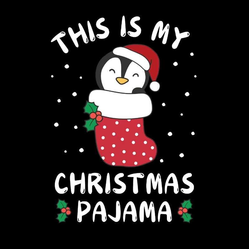 C’est mon pyjama de Noël, doux pingouin