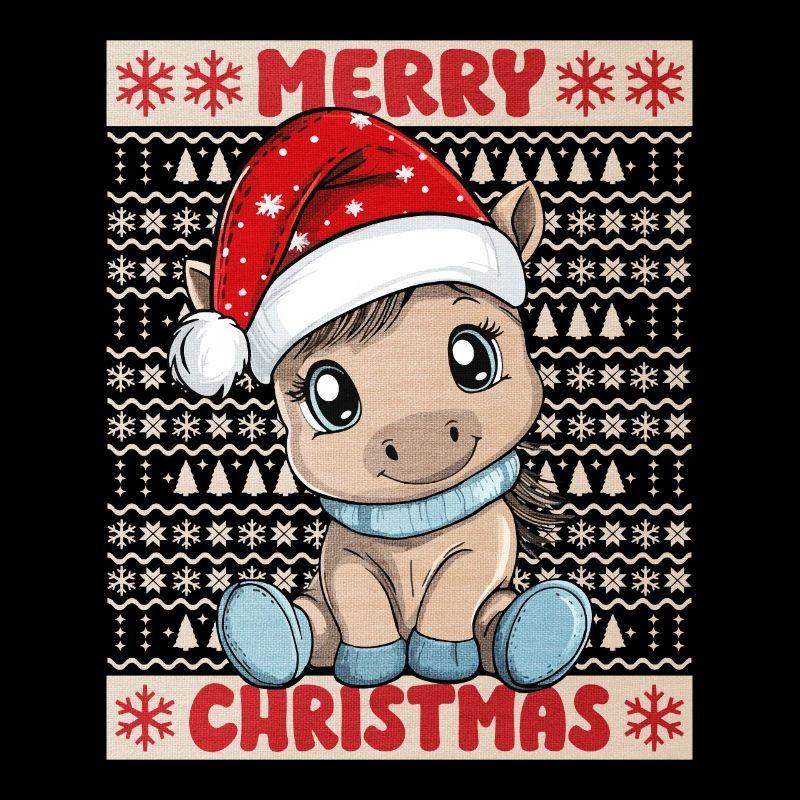Cheval Noël Mignon Noël mignon