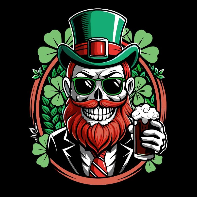 Leprechaun Skull - St. Patrick's Day - Ireland