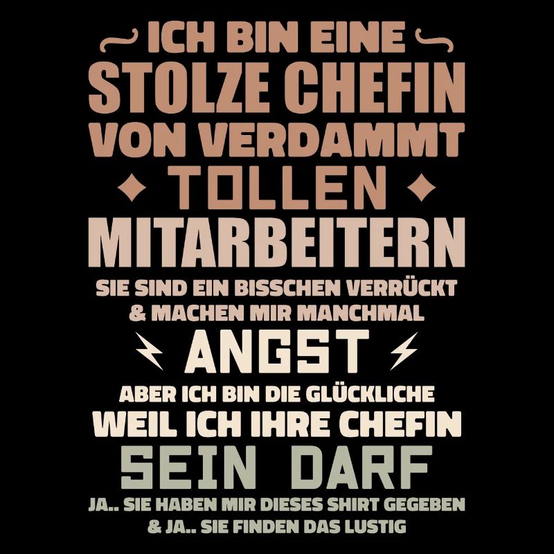 Stolze chefin von verdammt tollen mitarbeitern