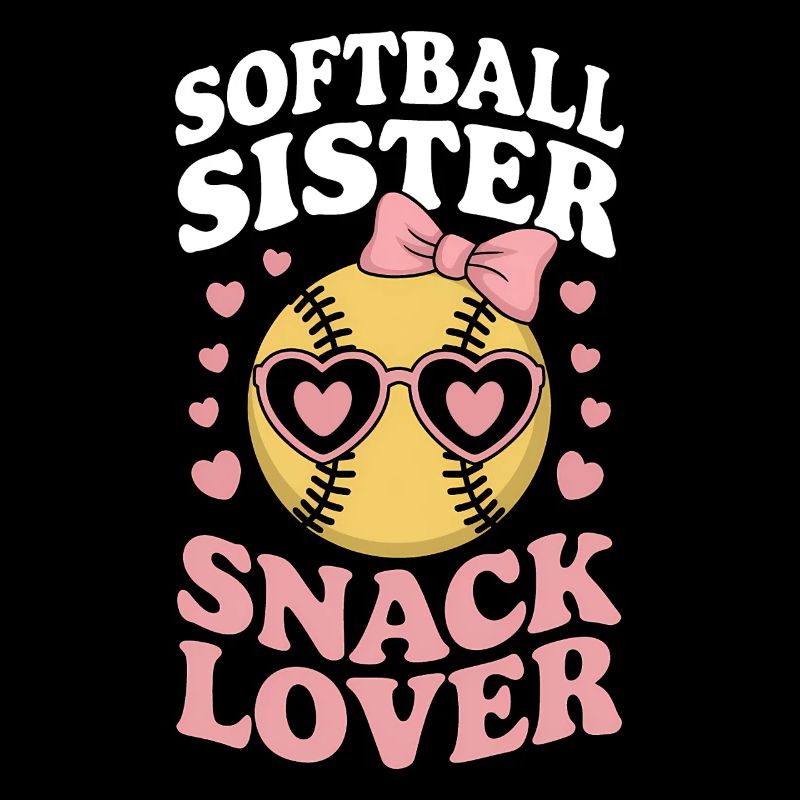 Softball Saying Sister Funny Softball Gift