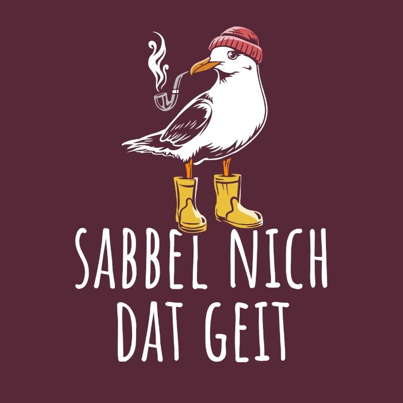 Möwe - Sabbel nich dat geit - Nordsee - Geschenk