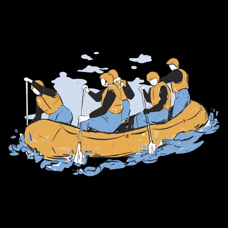 Rafting Team Outfit for Teams Boating Mountains