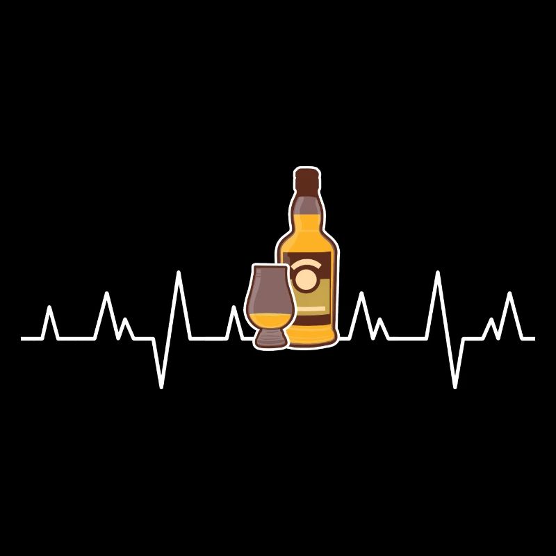 Whiskey Battements cardiaques ECG Électrocardiogramme