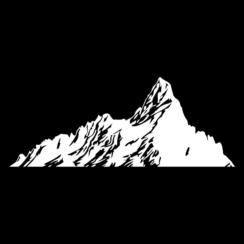 Berg Silhouette Symbol Mountains