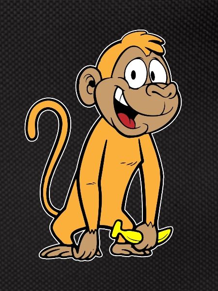 Monkey with banana