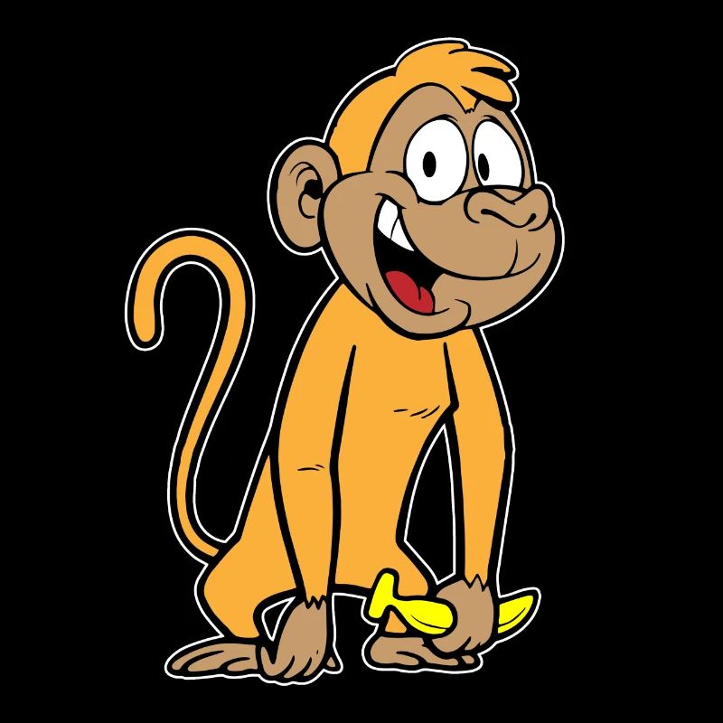 Singe à la banane