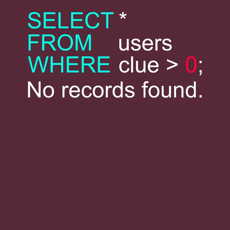 Database Data SQL Programmer Administration