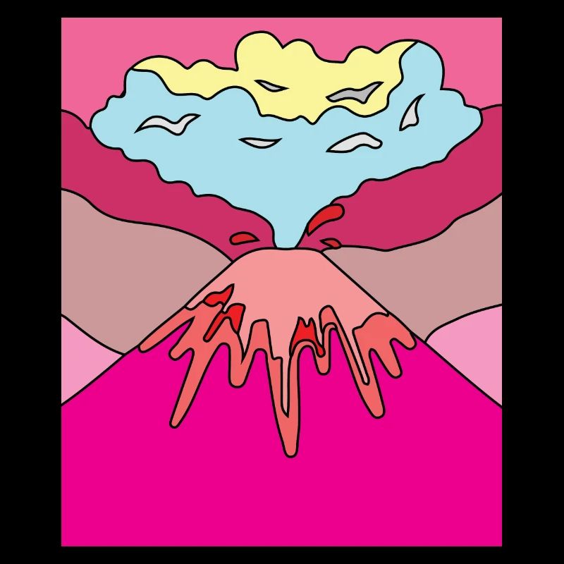 Vulkanausbruch Supervulkan Eruption Lava