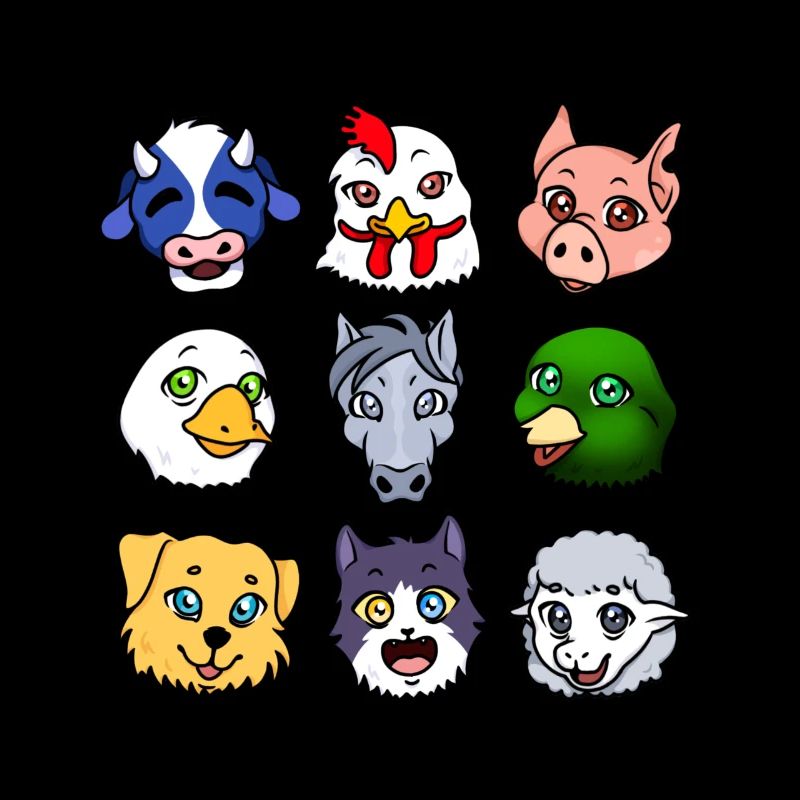 Animals from the farm