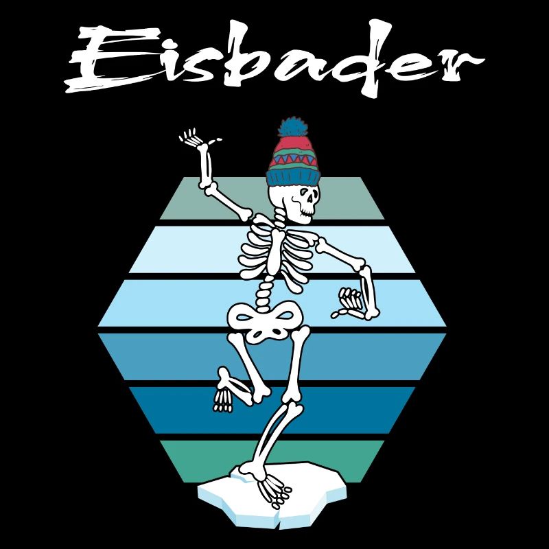Eisbader Winterschwimmer geht Eisbaden