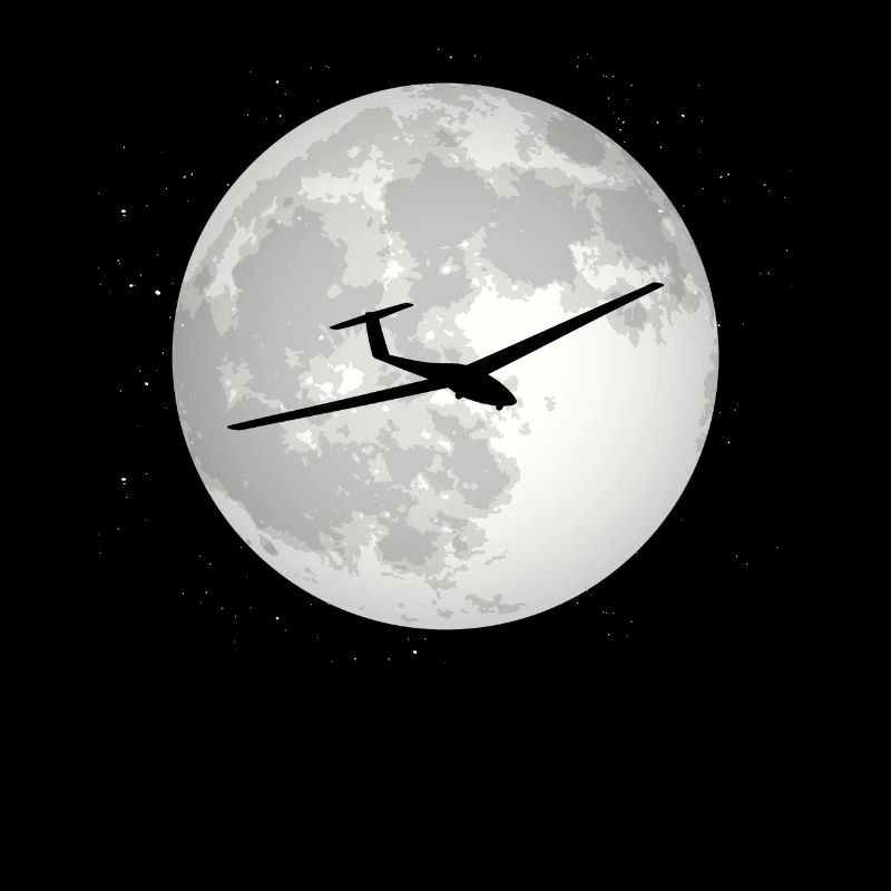 Vollmond - Segelflugzeug -