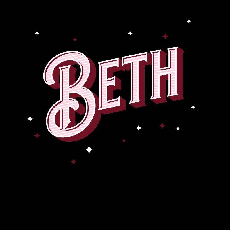 Beth Namen personalisiert
