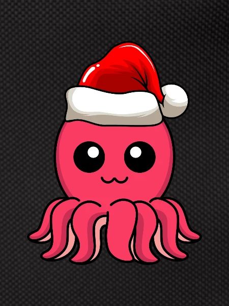 Octopus Comic Christmas