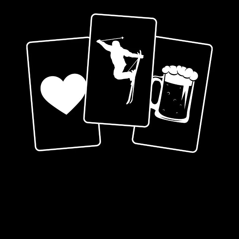 Herz - Bier - Skifahren -