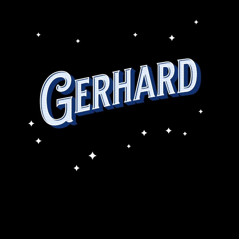 Gerhard's name personalized