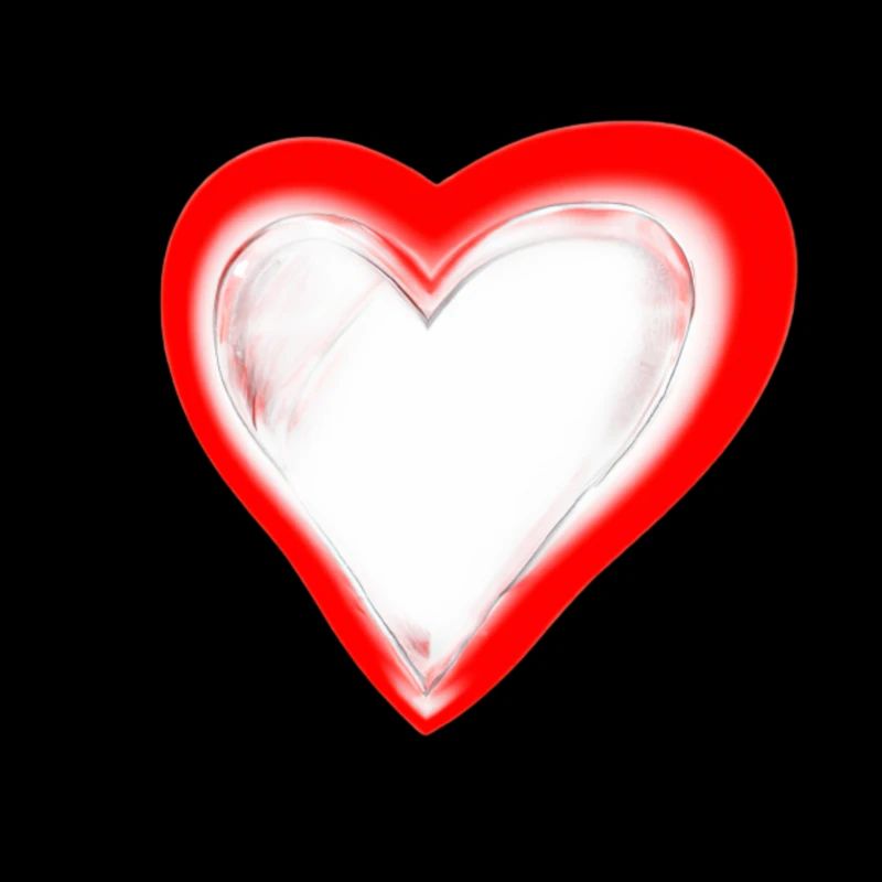 Herz rot weiß Geschenkidee Verliebt Liebe