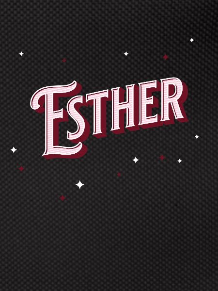 Esther's name personalized
