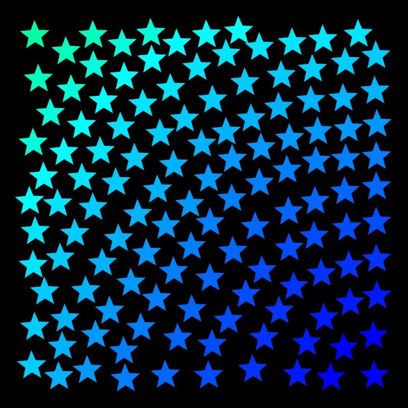 Étoile vert turquoise bleu idée cadeau