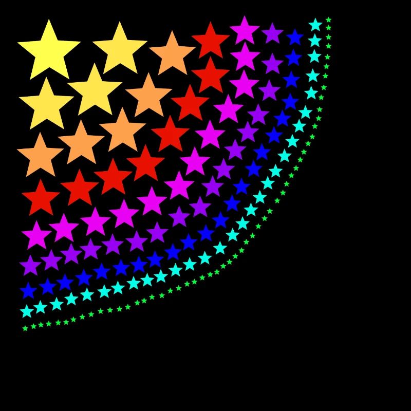 Sterne bunt Regenbogen Geschenkidee