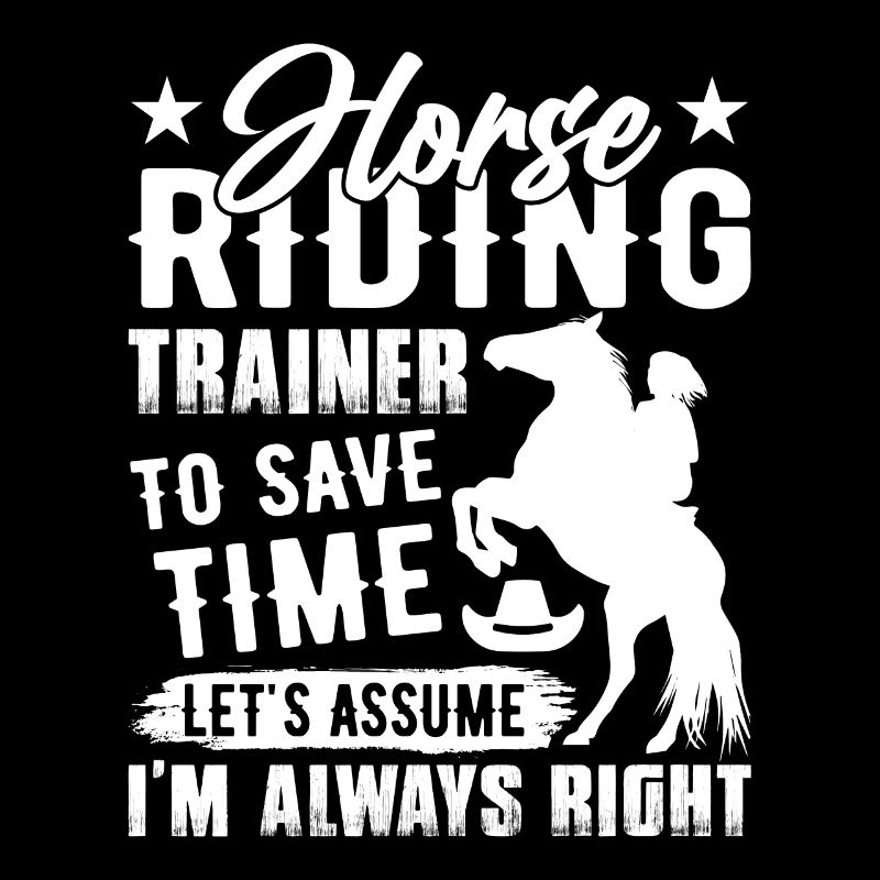 Riding instructors To save time, we assume that