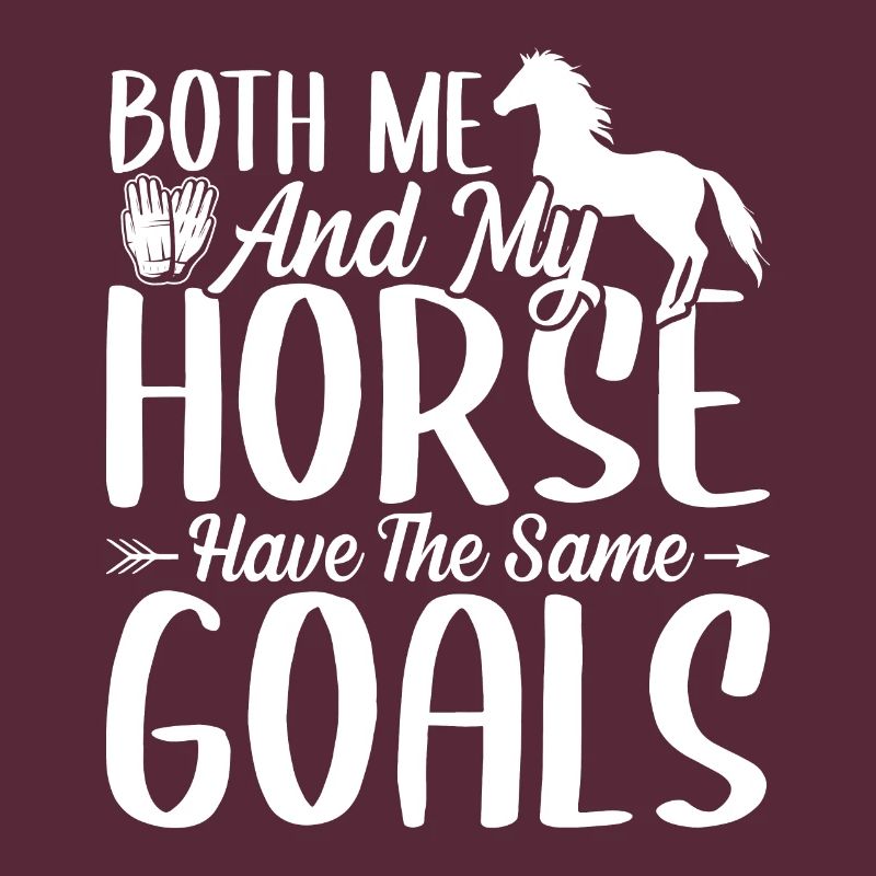 Mon cheval et moi avons les mêmes objectifs.