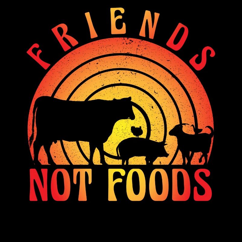 Amis végétaliens pas aliments