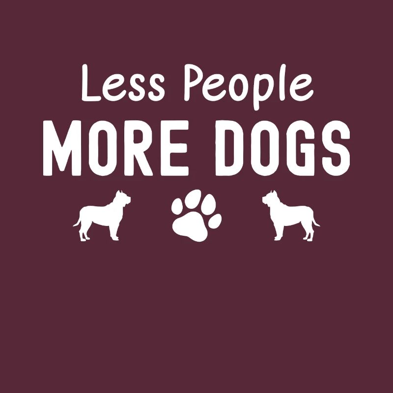 Moins de gens plus de chiens