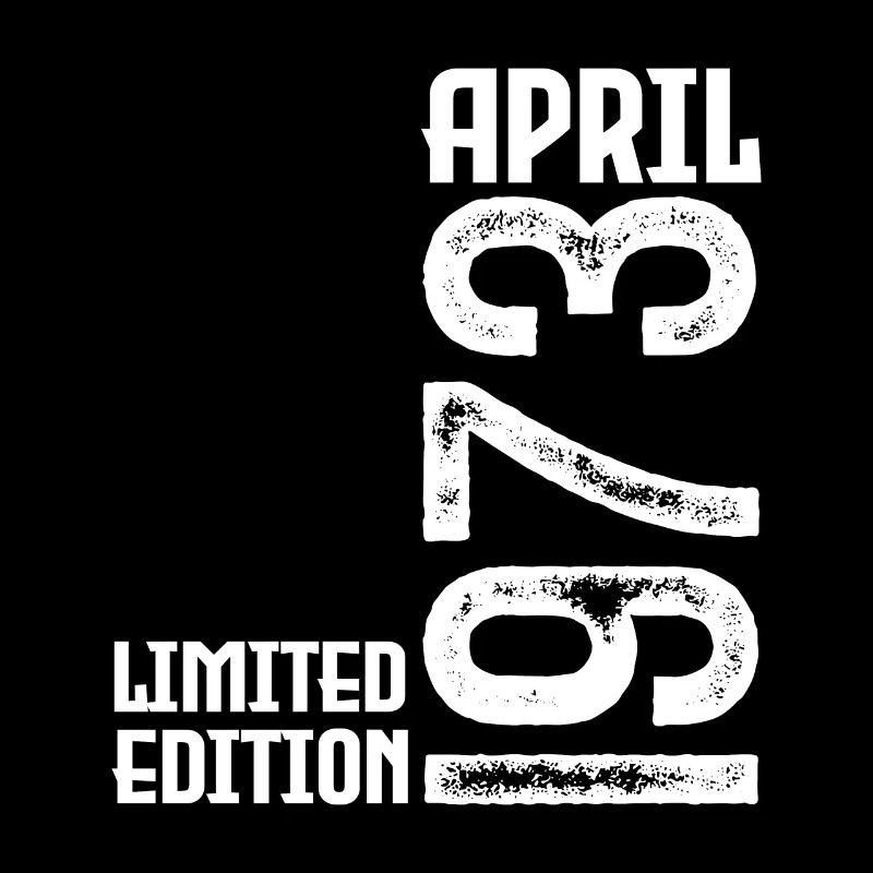 Gift April 1973. Birthday April 1973. April.