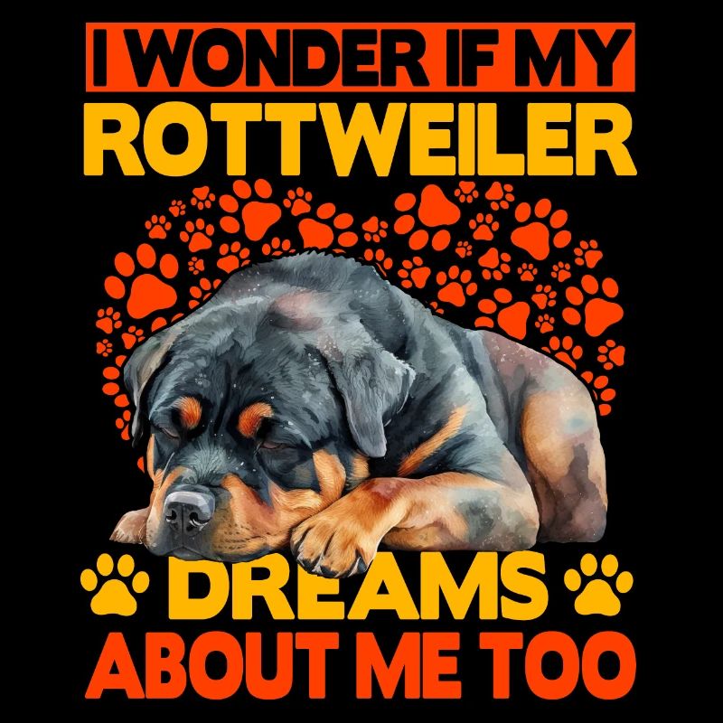 Je me demande si mon Rottweiler rêve de moi aussi