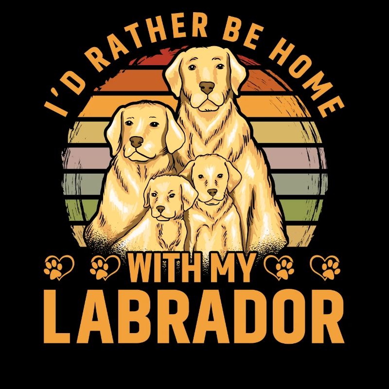 Je préfère être à la maison avec mon Labrador