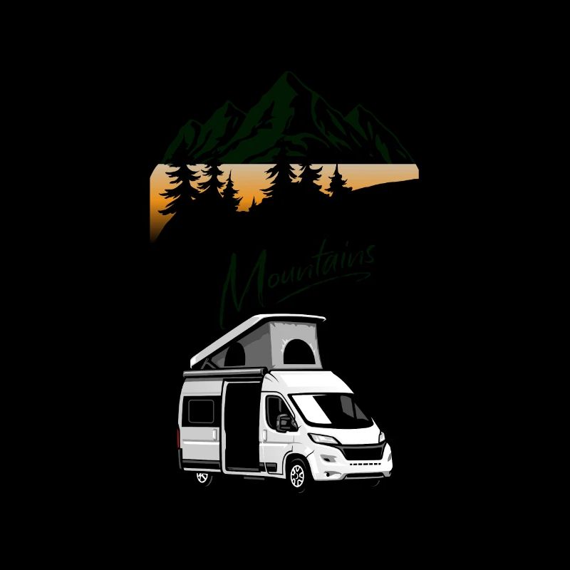 Camper Van Adventure Mountains
