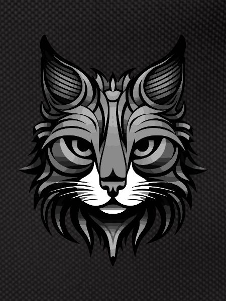Cat Portrait Head