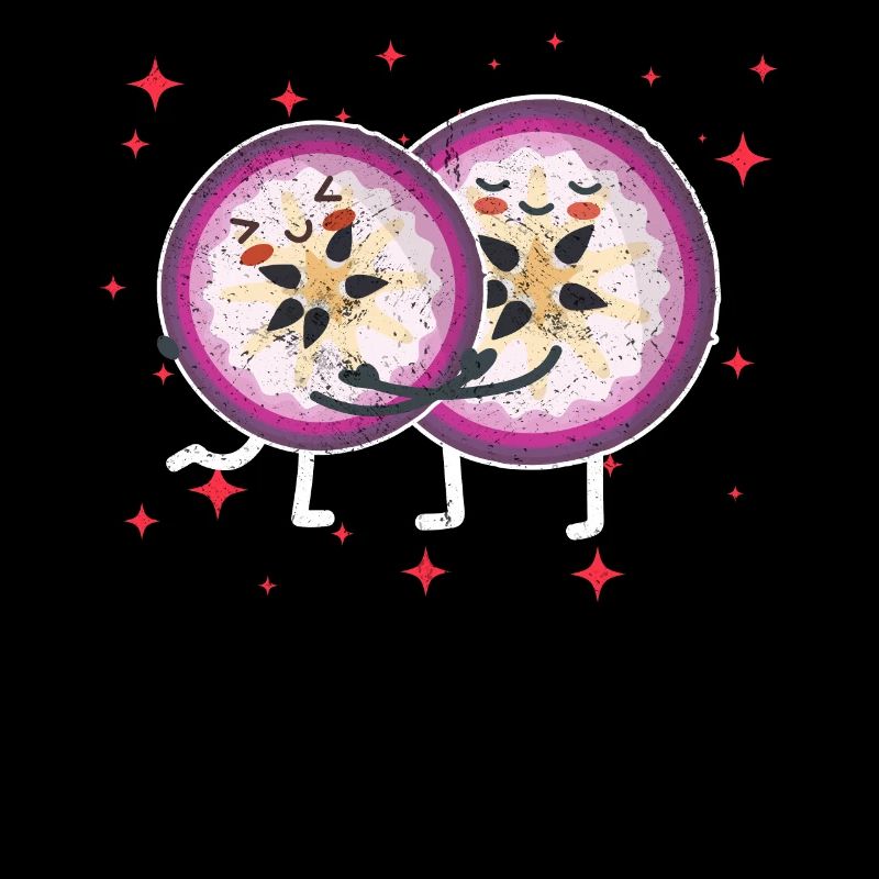 Cute Star Apple Couple Hugging Star Apple Lovers