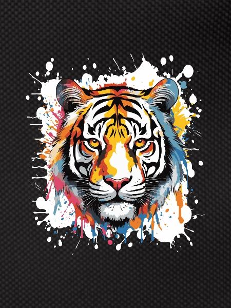 Tiger Pop Art Head