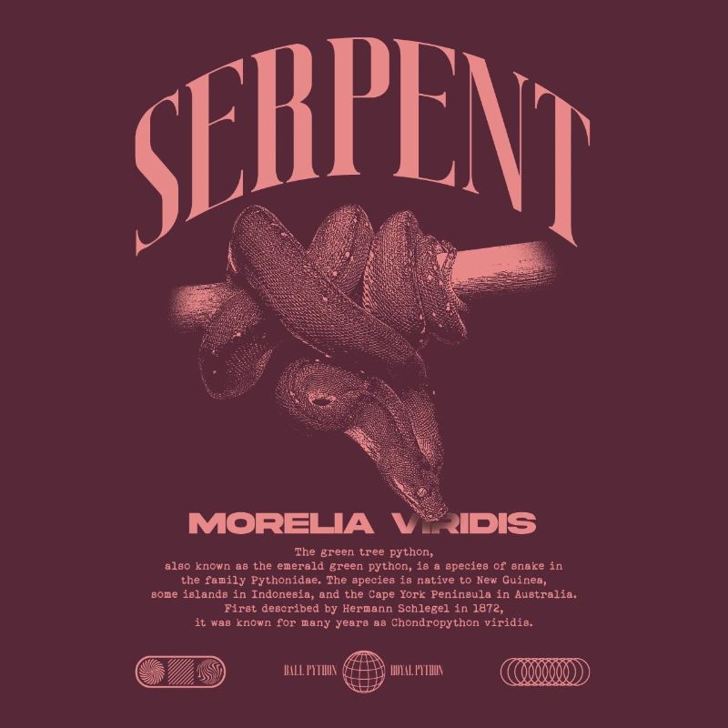 Green Tree Python Modern Reptile Keeper Streetwear