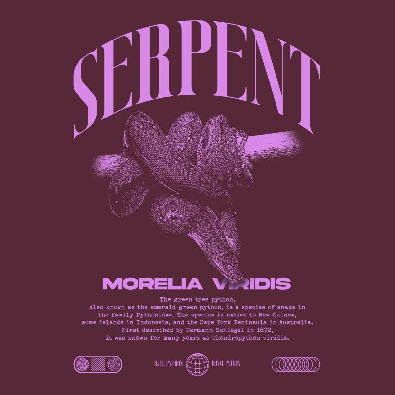 Green Tree Python Modern Reptile Keeper Streetwear