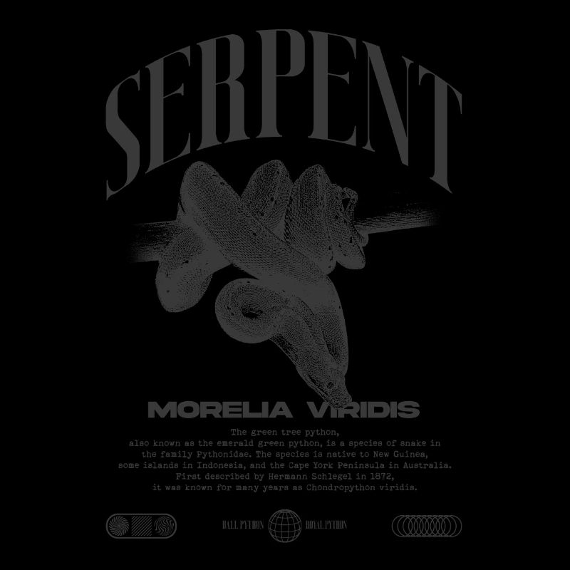 Grüner Baum Python Modern Reptile Keeper Streetwear