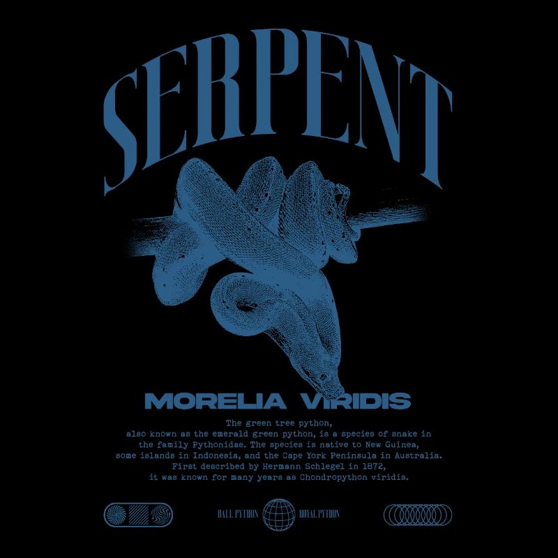 Green Tree Python Modern Reptile Keeper Streetwear