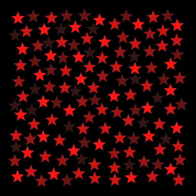 stars black red orange gift idea