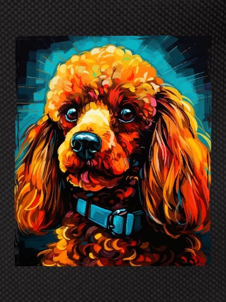 Poodle Dog Portrait